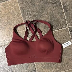 Old Navy Burgundy Sports Bra